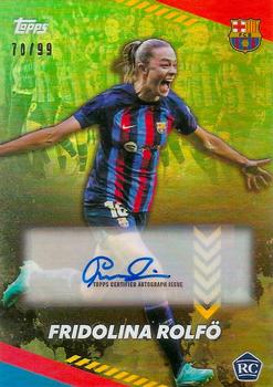 2022-23 Topps FC Barcelona Champions 2023 - Autographs Green #NNO Fridolina Rolfo Front