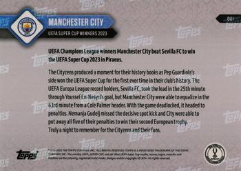 2023-24 Topps Now UEFA Champions League #001 Manchester City Back