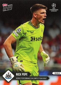 2023-24 Topps Now UEFA Champions League #008 Nick Pope Front