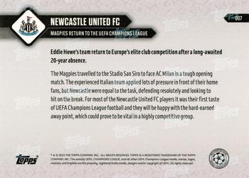2023-24 Topps Now UEFA Champions League #007 Newcastle United FC Back