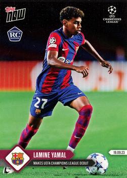 2023-24 Topps Now UEFA Champions League #009 Lamine Yamal Front