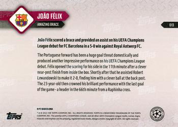 2023-24 Topps Now UEFA Champions League #013 João Félix Back