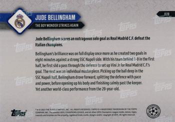 2023-24 Topps Now UEFA Champions League #028 Jude Bellingham Back