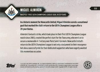 2023-24 Topps Now UEFA Champions League #035 Miguel Almirón Back