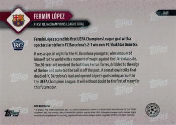 2023-24 Topps Now UEFA Champions League #049 Fermín López Back