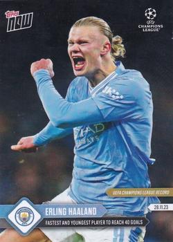 2023-24 Topps Now UEFA Champions League #065 Erling Haaland Front