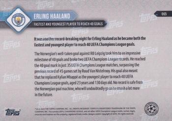 2023-24 Topps Now UEFA Champions League #065 Erling Haaland Back