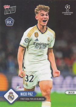2023-24 Topps Now UEFA Champions League #070 Nico Paz Front