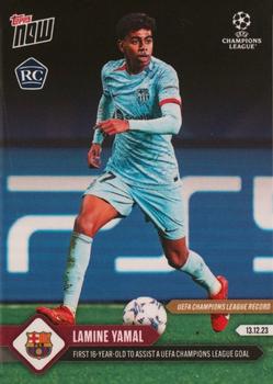 2023-24 Topps Now UEFA Champions League #082 Lamine Yamal Front
