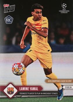 2023-24 Topps Now UEFA Champions League #099 Lamine Yamal Front