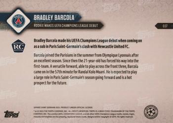 2023-24 Topps Now UEFA Champions League - Black #037 Bradley Barcola Back