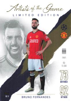 2023-24 Topps Match Attax UEFA Club Competitions - Artists of the Game Limited Edition #AG 8 Bruno Fernandes Front