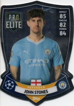 2023-24 Topps Match Attax UEFA Club Competitions - Pro Elite Chrome Shield #SH 1 John Stones Front