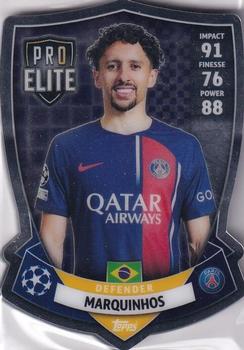 2023-24 Topps Match Attax UEFA Club Competitions - Pro Elite Chrome Shield #SH 2 Marquinhos Front