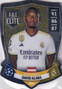 2023-24 Topps Match Attax UEFA Club Competitions - Pro Elite Chrome Shield #SH 7 David Alaba Front