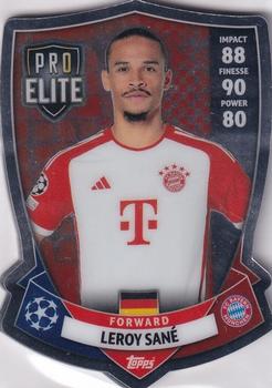 2023-24 Topps Match Attax UEFA Club Competitions - Pro Elite Chrome Shield #SH 11 Leroy Sané Front