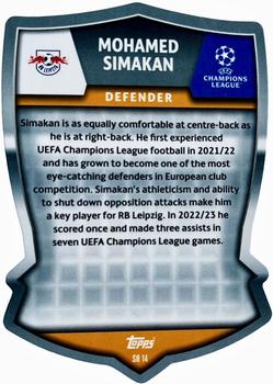 2023-24 Topps Match Attax UEFA Club Competitions - Pro Elite Chrome Shield #SH 14 Mohamed Simakan Back