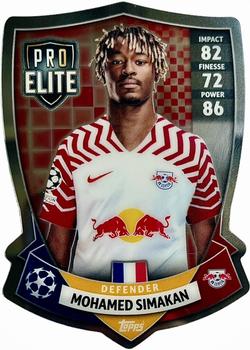 2023-24 Topps Match Attax UEFA Club Competitions - Pro Elite Chrome Shield #SH 14 Mohamed Simakan Front