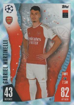 2023-24 Topps Match Attax UEFA Club Competitions - Crystal #43 Gabriel Martinelli Front