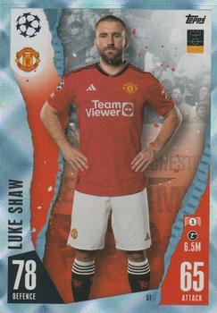 2023-24 Topps Match Attax UEFA Club Competitions - Crystal #51 Luke Shaw Front