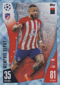 2023-24 Topps Match Attax UEFA Club Competitions - Crystal #170 Memphis Depay Front