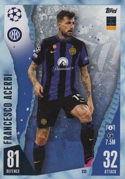 2023-24 Topps Match Attax UEFA Club Competitions - Crystal #335 Francesco Acerbi Front