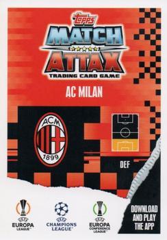 2023-24 Topps Match Attax UEFA Club Competitions - Crystal #347 Davide Calabria Back