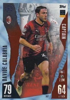 2023-24 Topps Match Attax UEFA Club Competitions - Crystal #347 Davide Calabria Front