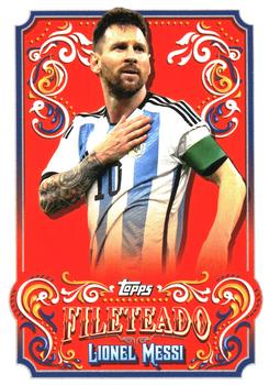 2023 Topps Argentina Fileteado - Fileteado #FT-4 Lionel Messi Front