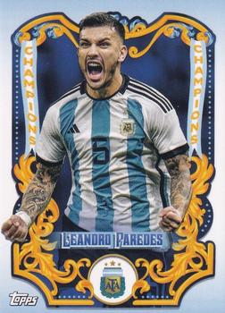 2023 Topps Argentina Fileteado - Champions #CH-7 Leandro Paredes Front