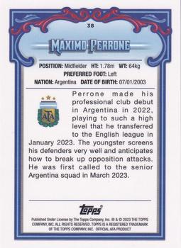2023 Topps Argentina Fileteado - Tango #38 Máximo Perrone Back
