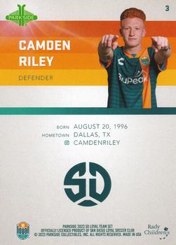 2023 Parkside Rady Children's Hospital San Diego Loyal #3 Camden Riley Back