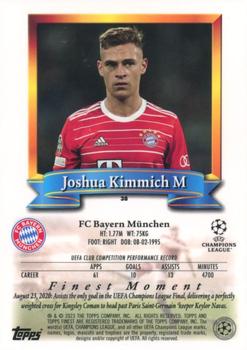 2022-23 Topps Finest Flashbacks UEFA Club Competitions #38 Joshua Kimmich Back