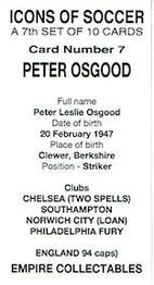 2023 Empire Collectables Icons of Soccer (set 7) #7 Peter Osgood Back
