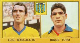 1969-70 Panini Calciatori #256 Luigi Mascalaito / Jorge Toro Front
