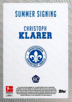 2023-24 Topps Bundesliga Summer Signings #NNO Christoph Klarer Back