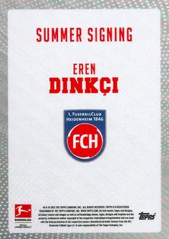2023-24 Topps Bundesliga Summer Signings #NNO Eren Dinkci Back