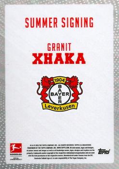 2023-24 Topps Bundesliga Summer Signings #NNO Granit Xhaka Back