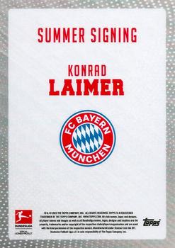 2023-24 Topps Bundesliga Summer Signings #NNO Konrad Laimer Back