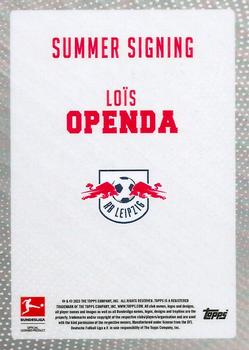 2023-24 Topps Bundesliga Summer Signings #NNO Lois Openda Back