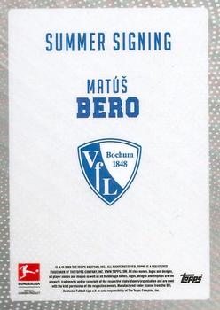 2023-24 Topps Bundesliga Summer Signings #NNO Matus Bero Back
