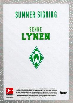 2023-24 Topps Bundesliga Summer Signings #NNO Senne Lynen Back