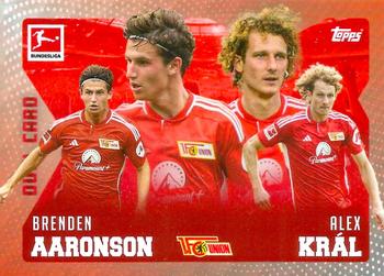 2023-24 Topps Bundesliga Summer Signings #NNO Brenden Aaronson / Alex Kral Front