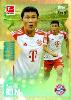 2023-24 Topps Bundesliga Summer Signings - Green Foil #NNO Min-jae Kim Front