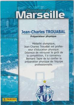 2001-02 Panini Droit au But Olympique de Marseille #9 Jean-Charles Trouabal Back