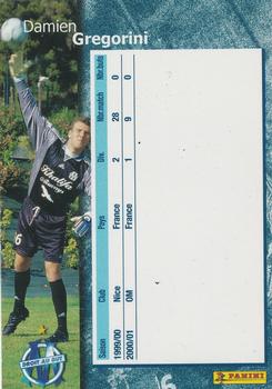 2001-02 Panini Droit au But Olympique de Marseille #11 Damien Grégorini Back