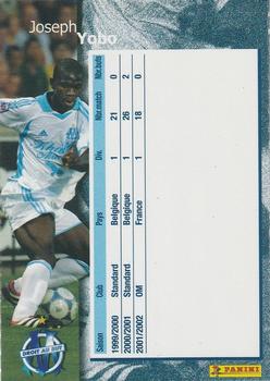 2001-02 Panini Droit au But Olympique de Marseille #28 Joseph Yobo Back
