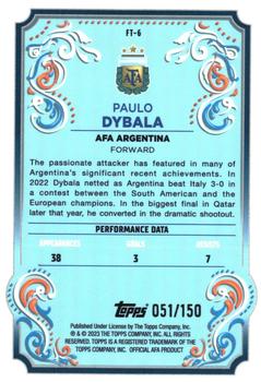 2023 Topps Argentina Fileteado - Fileteado Yellow Tango #FT-6 Paulo Dybala Back