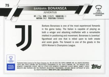 2022-23 Topps Chrome Sapphire Edition UEFA Women's Champions League - Green #75 Barbara Bonansea Back