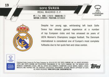 2022-23 Topps Chrome Sapphire Edition UEFA Women's Champions League - Gold #19 Sofie Svava Back